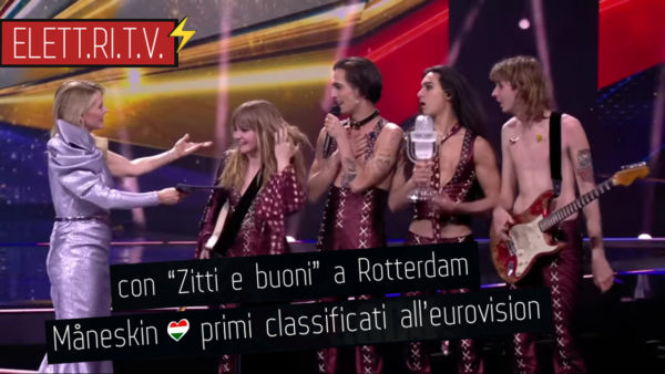 Måneskin_zitti_e_buoni_primi_classificati_vincono_eurovision_2021_rotterdam_italy_roma_italia